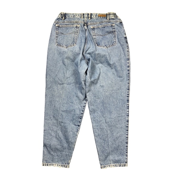 Gloria Vanderbilt Vintage 90s Baggy Mom Denim Blue Jeans Womens Medium 16W - Picture 2 of 6